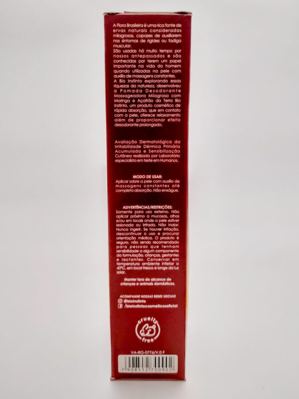 Pomada Milagrosa Com Moringa e Açafrão da Terra 150g