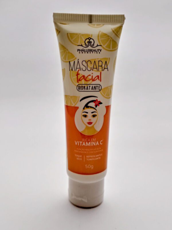 Máscara Facial 50g Vitamina C Phallebeauty