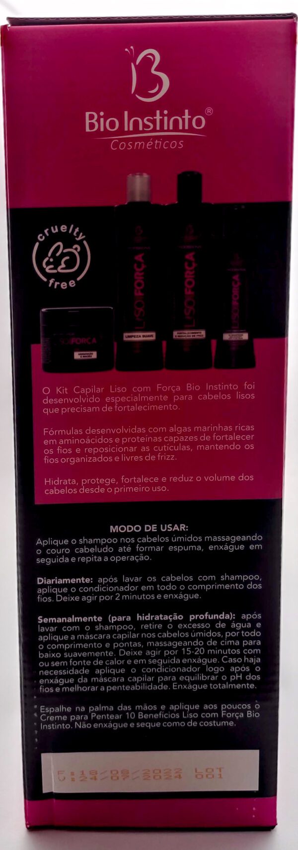 Kit capilar liso com força 4 Peças