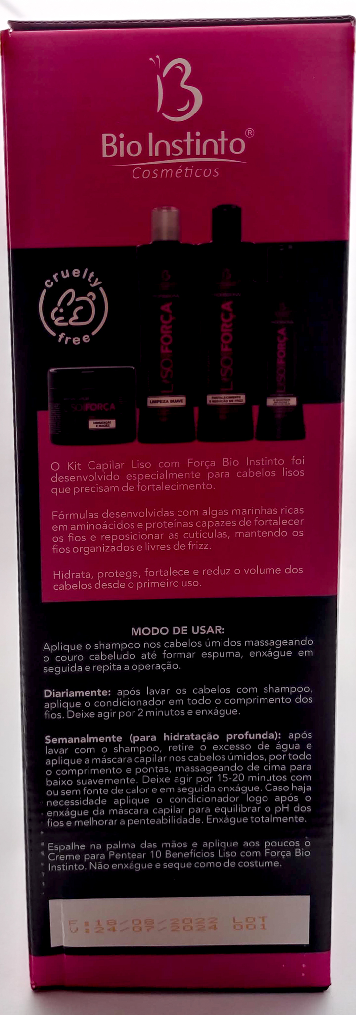 Bio Instinto Liso com Força - Kit para Cabelos Lisos e