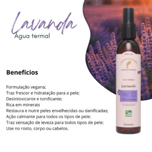 águar termal de lavanda