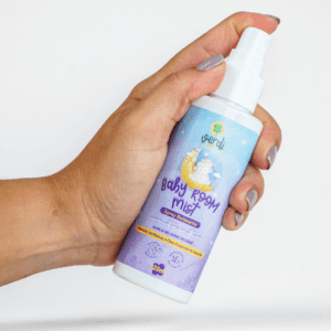 Baby Room Mist Spray Relaxante Aromaterapêutico com Hidrolato de Melissa e Óleo Essencial de Lavanda