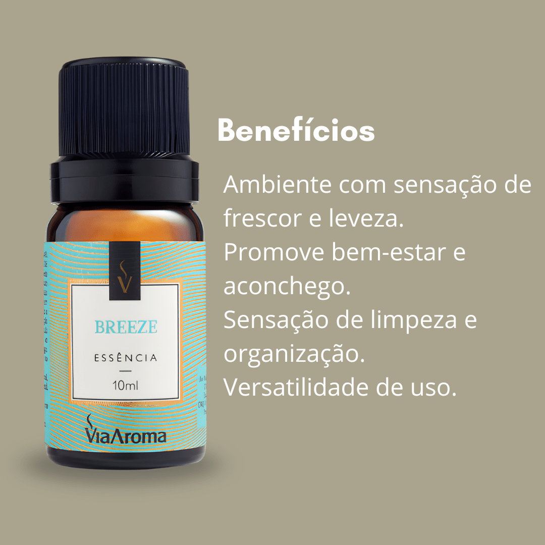 Essencia Aroma 10ml Breeze Aromatizantes Via Aroma Cheiroso
