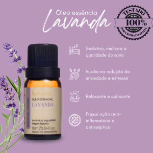 Óleo Essencial de Lavanda Via Aroma - 10ml