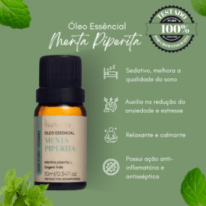 Óleo Essencial Menta Piperita (Hortelã Pimenta) Via Aroma - 10ml